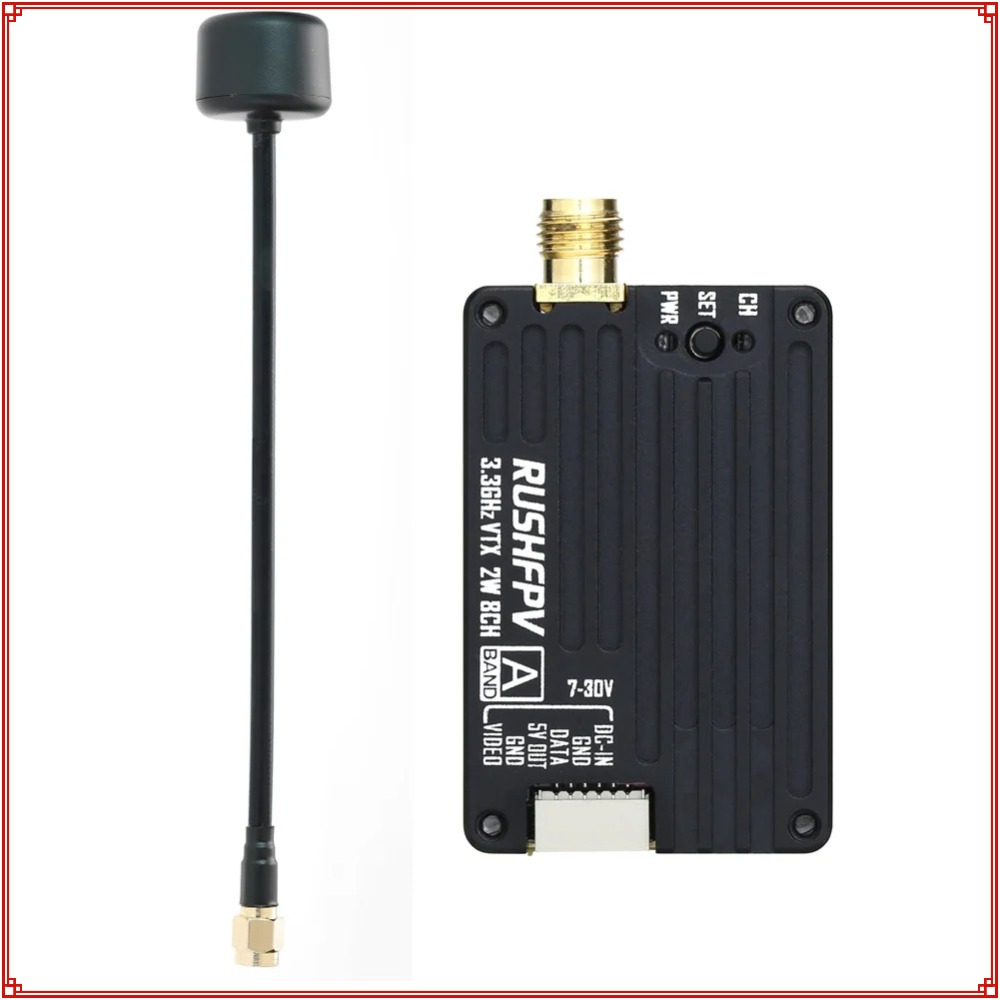 Fpv Drone Transmitter - 2026年新型 RUSHFPV 3.3G 2W VTX送信機 FPV送信機受信機