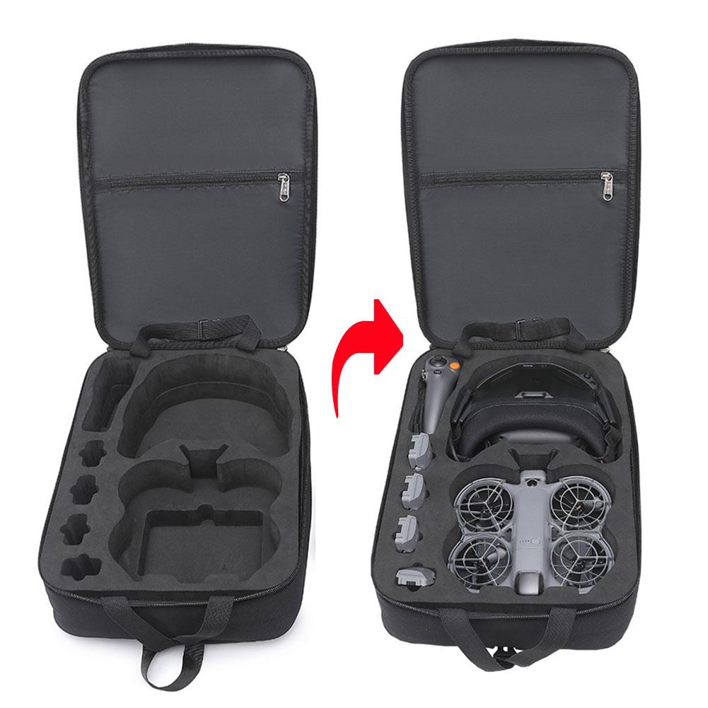 Fpv Drone Bag - DJI Neo 2用ハードシェルバックパック、モーションフライモアコンボドローン用耐衝撃保護ケース、DJI Neo 2用ポータブル収納バッグ