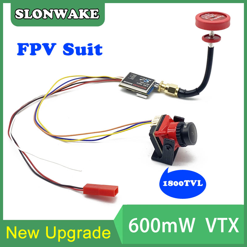 Fpv Drone Transmitter - すぐに使える5.8G 48CH 600mWビデオ送信機とCmos 1800TVLミニFPVカメラ2.1mmレンズ調整可能 RC FPVレーシングドローン用