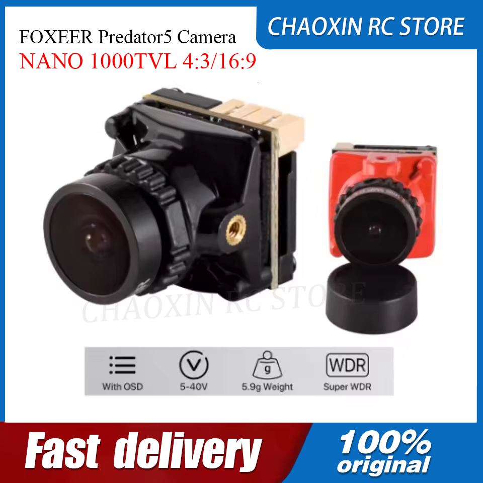 Fpv Drone Camera - FOXEER Predator5 カメラ NANO 1000TVL 4:3/16:9