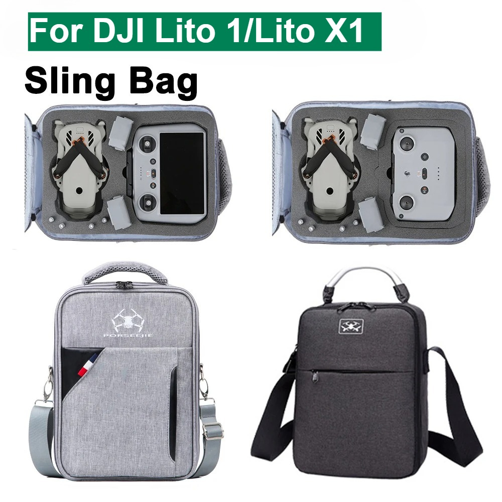 Fpv Drone Bag - DJI Lito 1/Lito X1 ポータブルシングルショルダーバッグ収納バッグハンドバッグキャリングケースドローンアクセサリー