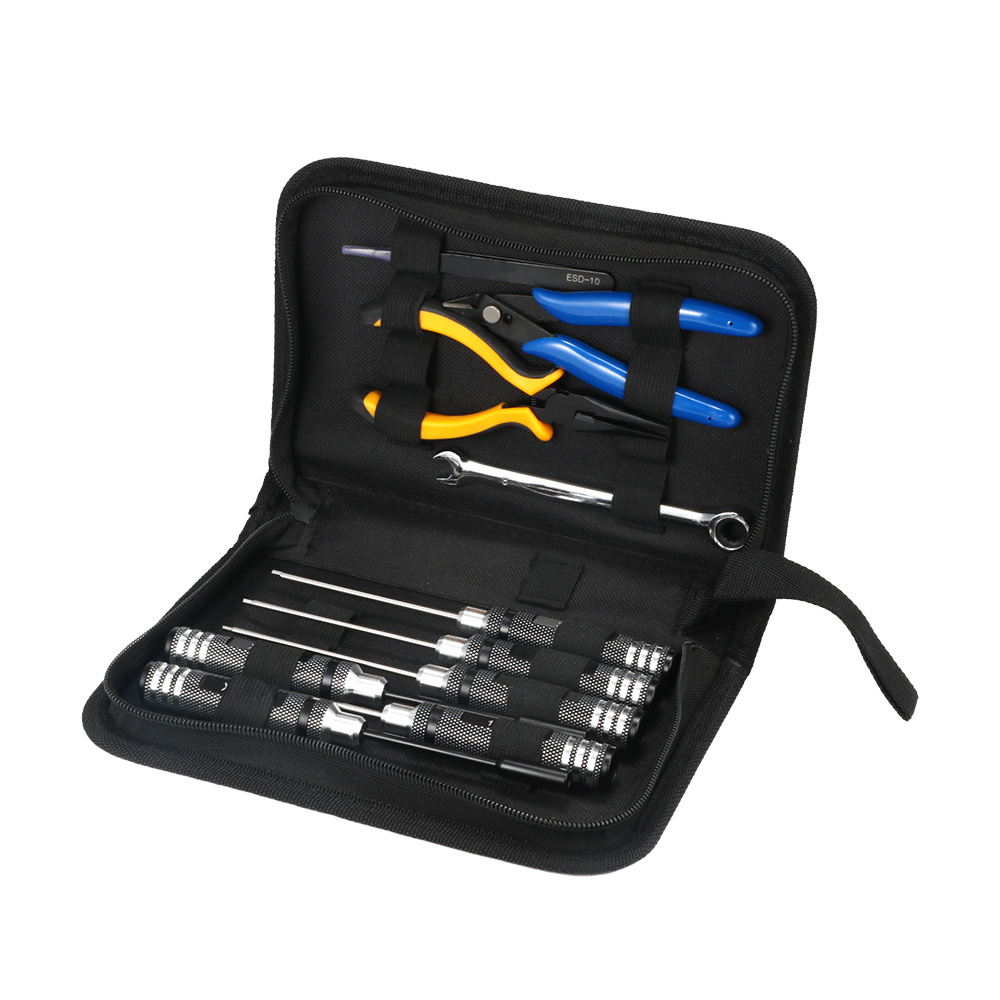 Fpv Drone Tool Kit - 10個入り 10in1 FPVドローンRCツールキット 精密ドライバー プライヤー レンチセット