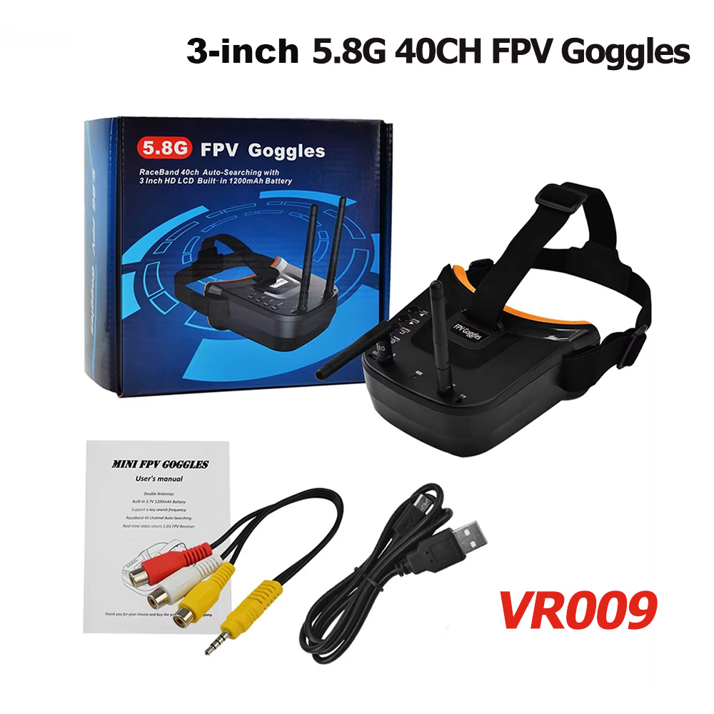 Fpv Drone Goggles - VR009 FPV ビデオゴーグル 3 インチ 480*320