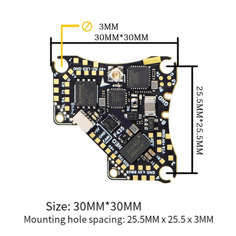 FBIL-F435 NEO 1S AIO フライトコントロー - Fpv Drone Flight Controller のレビューと価格
