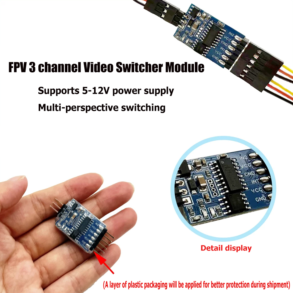 5.8G 3 チャンネルビデオスイッチャーモジュール 3 ウ - Fpv Drone Battery のレビューと価格