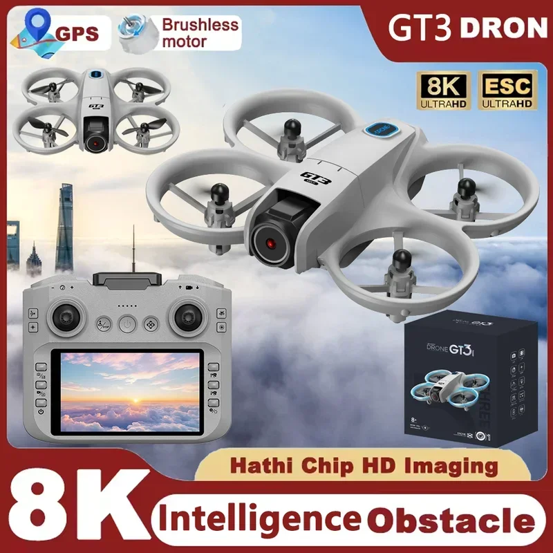 GT3ミニ新型ドローンRCクアッドコプター、8Kカメラ搭載H - Fpv Drone Charger のレビューと価格