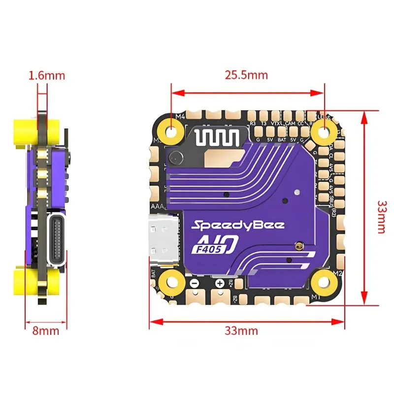 SpeedyBee F405 AIO フライトコントローラー - Fpv Drone Flight Controller のレビューと価格