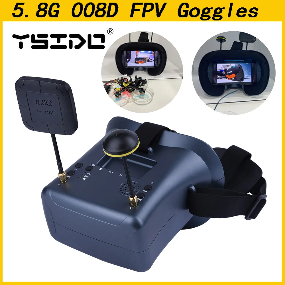 5.8 グラム 40CH 4.3 インチ 800*480 ビ - Fpv Drone Goggles のレビューと価格