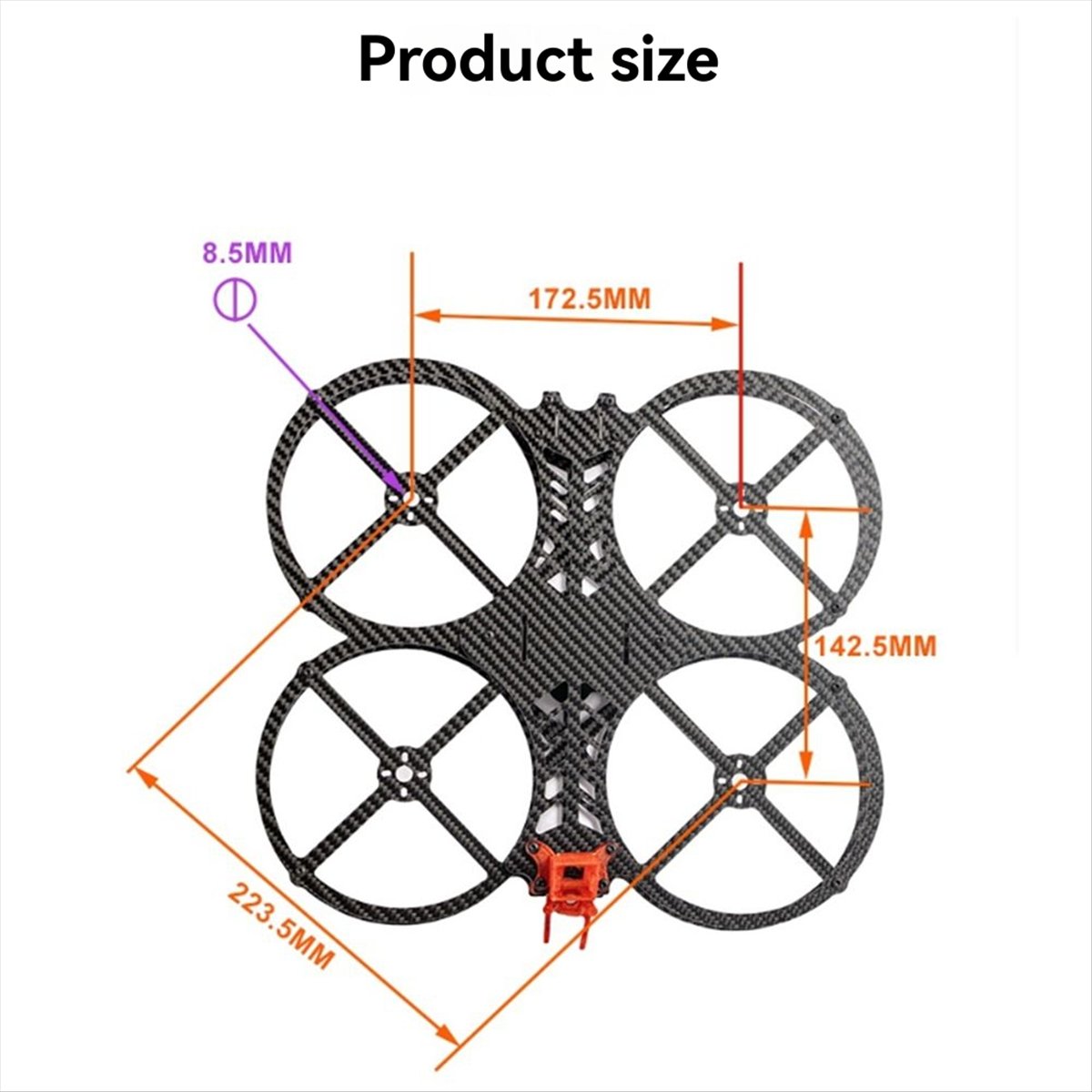 すごい！ 5インチFPVドローンフレーム、ホイールベース22 - Fpv Drone Tool Kit のレビューと価格