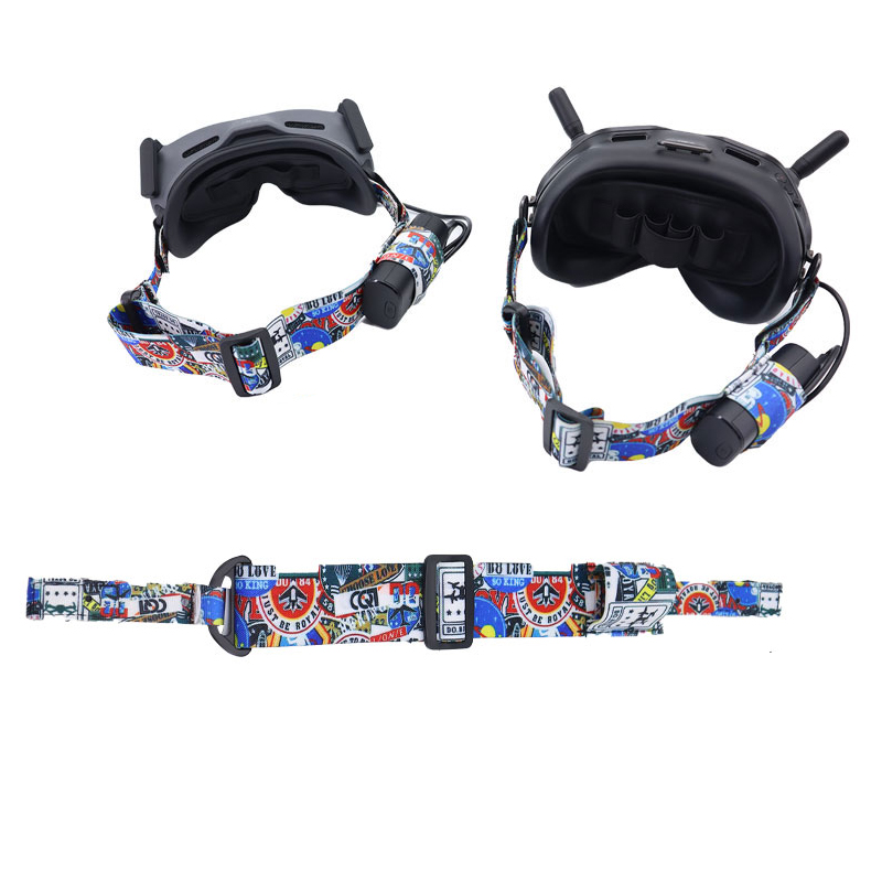 ジゴーグル用の伸縮性ストラップ付きヘッドバンド、2/fpvメ - Fpv Drone Goggles のレビューと価格