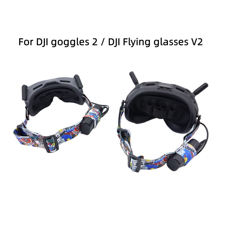 ジゴーグル用の伸縮性ストラップ付きヘッドバンド、2/fpvメ - Fpv Drone Goggles のレビューと価格