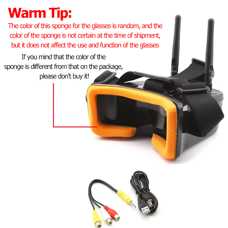 VR009 FPV ビデオゴーグル 3 インチ 480*32 - Fpv Drone Goggles のレビューと価格